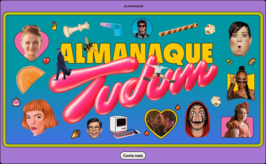Almanaque Tudum — página do site da campanha